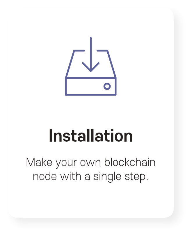 installation button